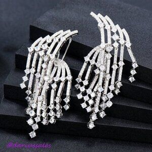 GODKI - New Leaves Drop Dangle Earrings for Women Wedding Bridal Earring